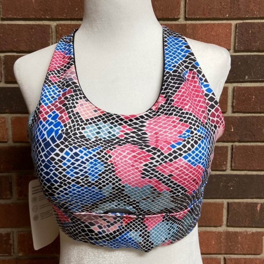 The Free‎ Yoga Abstract Print Sports Bra Size X-Large